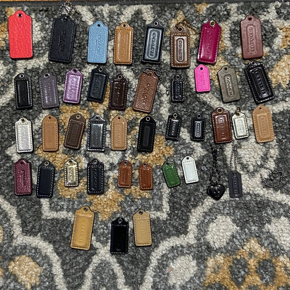 Coach Lot of 42 Authentic Hang Tags & Two Miscellaneous Other Total 44 Tags